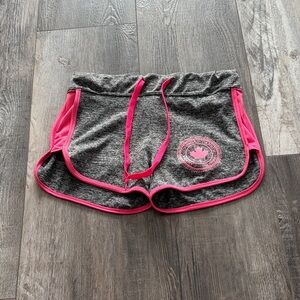 Kids Gray and Pink Athletic Shorts